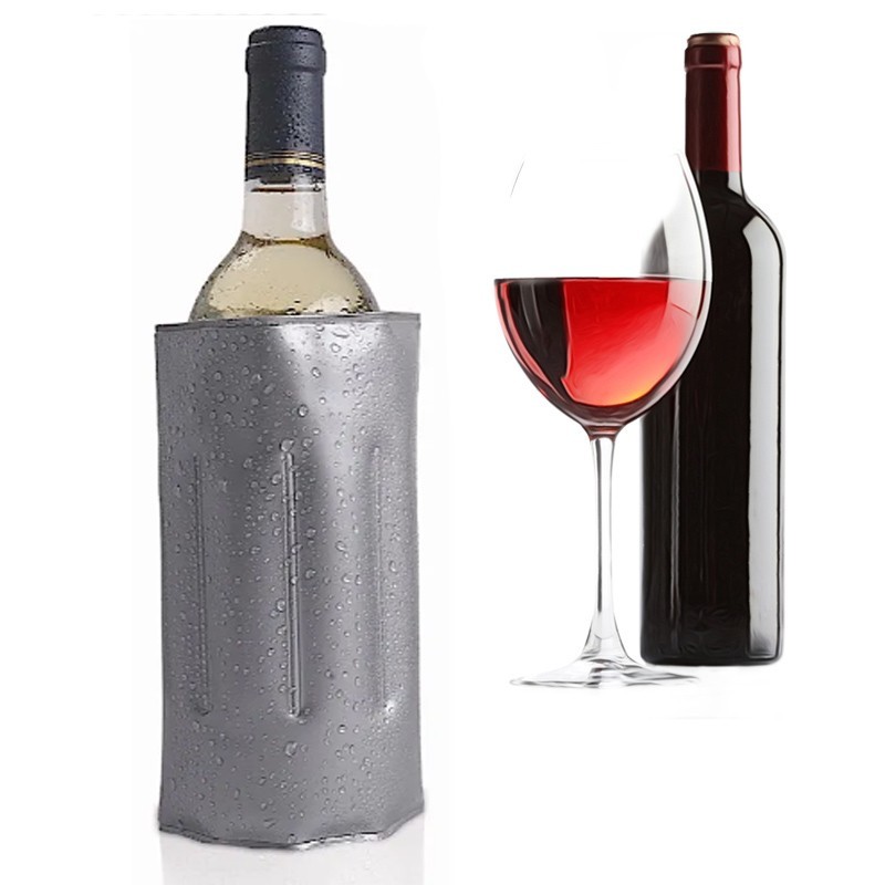 Fascia refrigerante porta bottiglie portatile raffredda vino termico regolabile