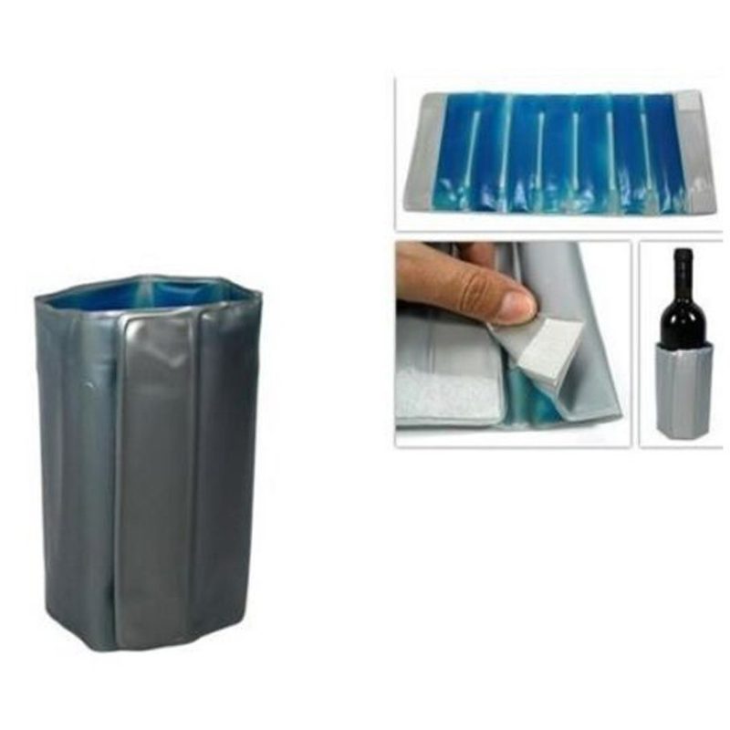Fascia refrigerante porta bottiglie portatile raffredda vino termic...