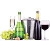 Fascia refrigerante porta bottiglie portatile raffredda vino termic...