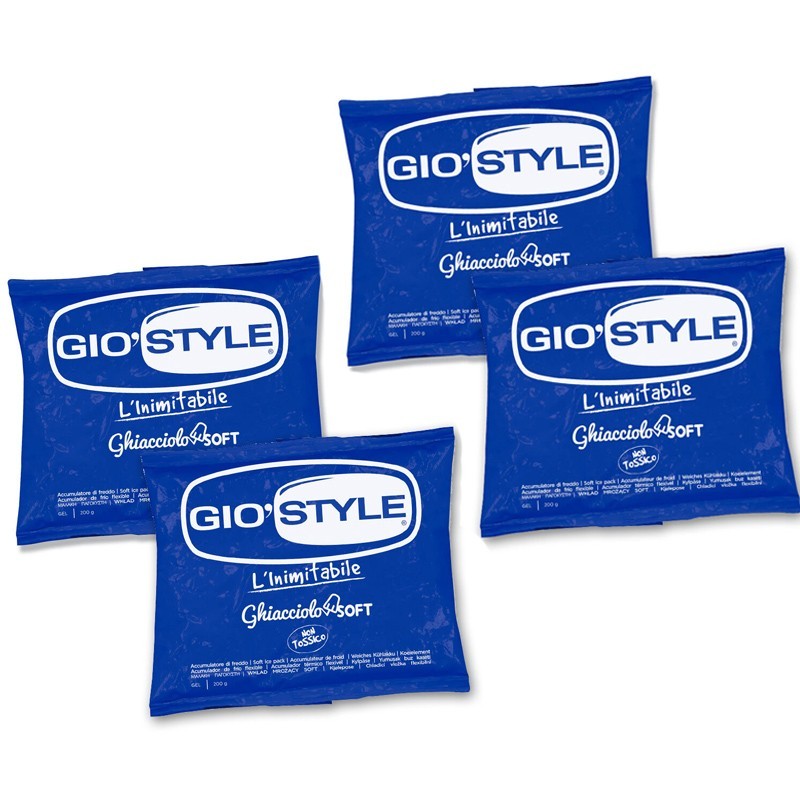 GioStyle Mattonelle Ghiaccio 400ml - Made In Italy, Per Contenitori Termici, Igieniche