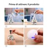 LAMPADINA Diffusore aromi umidificatore aromaterapia lampada RGB palma sassi USB