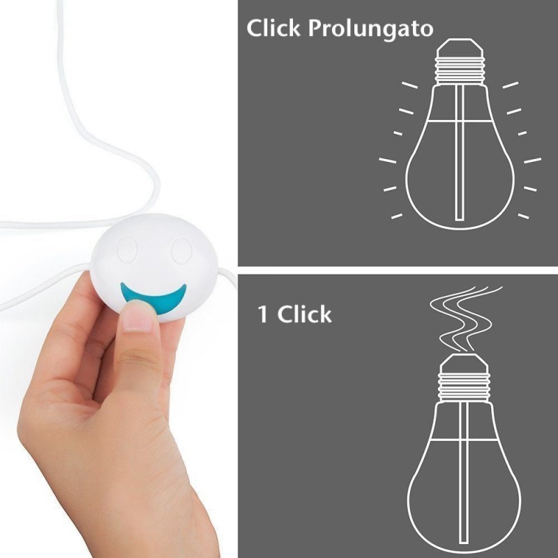 LAMPADINA Diffusore aromi umidificatore aromaterapia lampada RGB palma sassi USB