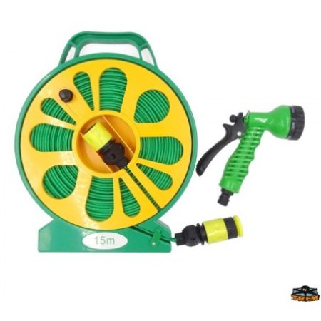 Tubo Acqua Giardino Estendibile Con Pistola Avvolgitubo Pompa Annaf...