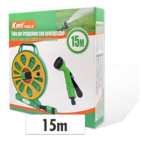 Tubo Acqua Giardino Estendibile Con Pistola Avvolgitubo Pompa Annaf...