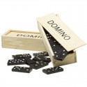 Domino Gioco Strategia Tavolo 28 Pezzi Bambini Nero Scatolo Società Tessere