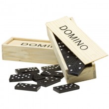 Domino Gioco Strategia Tavolo 28 Pezzi Bambini Nero Scatolo Società Tessere