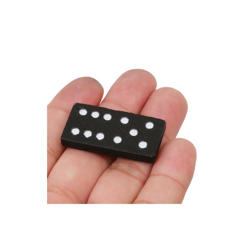 Hongu Domino Gioco Strategia Tavolo 28 Pezzi Bambini Nero Scatolo S...