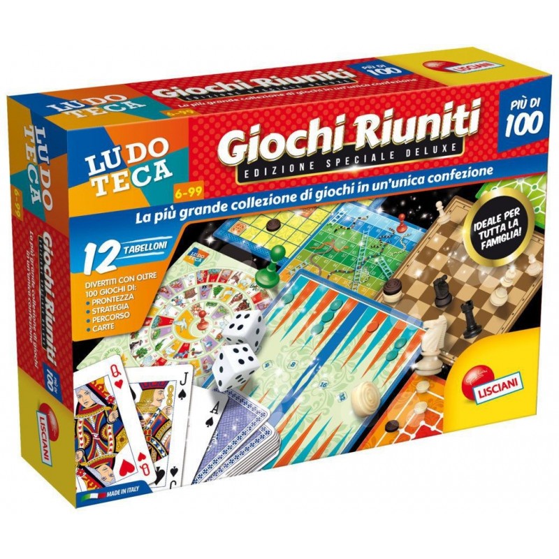 Liscianigiochi Riuniti Piu' di 100 Scatola Deluxe 68791giochi da tavolo società