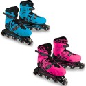 Pattini in linea Roller Skate a rotelle Allungabili 33-36 Mondo Bambini Rosa Blu
