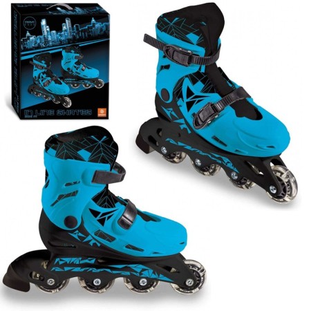 Pattini in linea Roller Skate a rotelle Allungabili 33-36 Mondo Bambini Rosa Blu