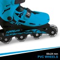 Pattini in linea Roller Skate a rotelle Allungabili 33-36 Mondo Bambini Rosa Blu