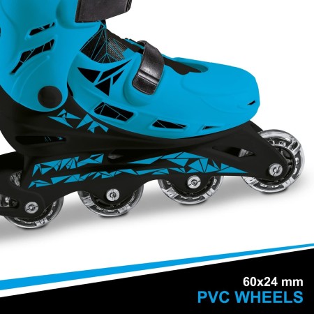 Pattini in linea Roller Skate a rotelle Allungabili 33-36 Mondo Bambini Rosa Blu