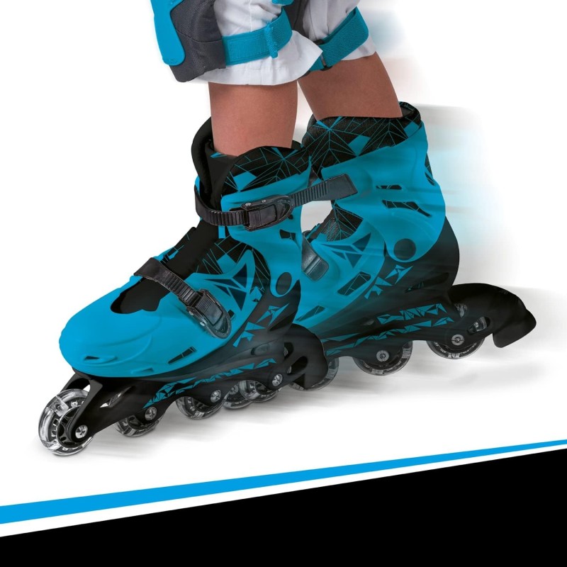 Mondo Pattini in linea Roller Skate a rotelle Allungabili 33-36 Mon...