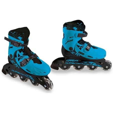 Pattini in linea Roller Skate a rotelle Allungabili 33-36 Mondo Bambini Rosa Blu