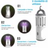 Zanzariera Elettrica Lampada Torcia LED da Campeggio Anti Zanzare B...