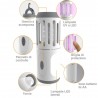 Zanzariera Elettrica Lampada Torcia LED da Campeggio Anti Zanzare B...