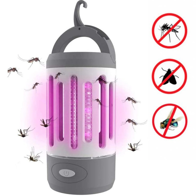 Zanzariera Elettrica Torcia LED da Campeggio Antizanzare 3W Esterno ricaricabile