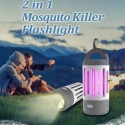 Zanzariera Elettrica Torcia LED da Campeggio Antizanzare 3W Esterno ricaricabile