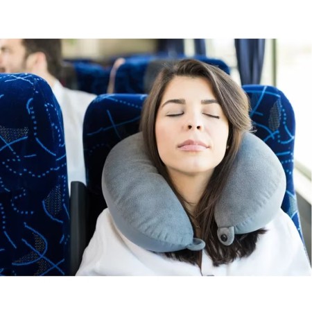 Cuscino da viaggio collare per il collo lettura cervicale relax auto aereo treno