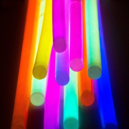 100 Braccialetti luminosi bracciali fluorescenti disco effetto DJ Star light