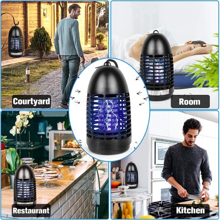 Lampada Zanzariera Elettrica UV Anti Zanzare mosche 4 Watt ammazza insetti