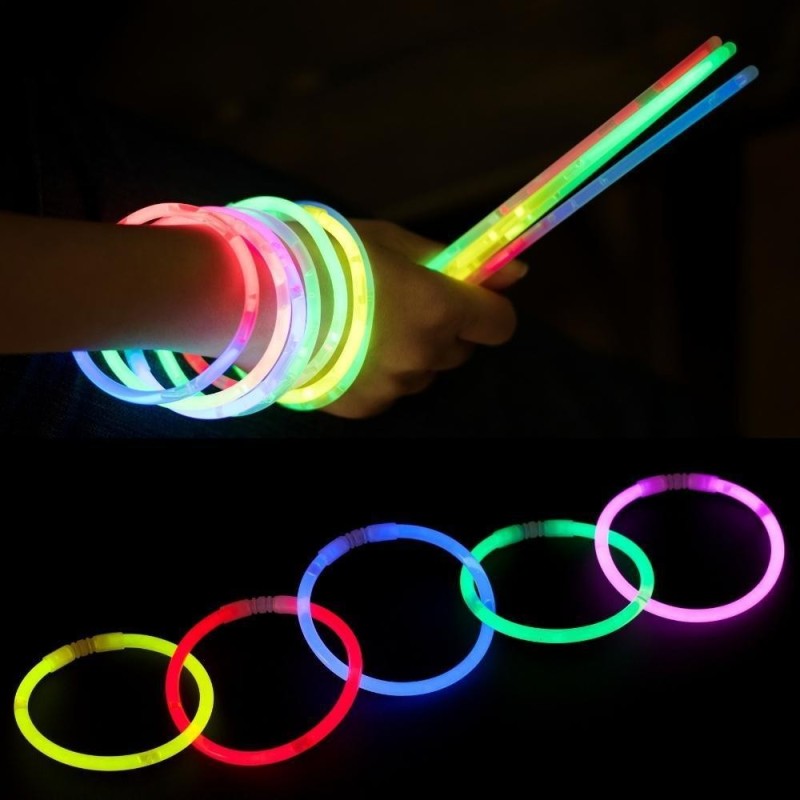 Sweeping Party 50 Braccialetti luminosi bracciali fluorescenti disc...