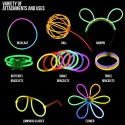 50 Braccialetti luminosi bracciali fluorescenti disco effetto DJ Star light