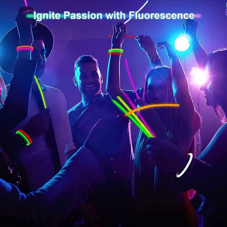 50 Braccialetti luminosi bracciali fluorescenti disco effetto DJ Star light