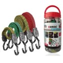 Corda fune elastica piatta portapacchi resistente con ganci 10 Pezzi 4 misure