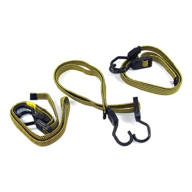 Generico Corda fune elastica piatta portapacchi resistente con ganc...