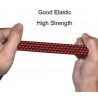 Generico Corda fune elastica piatta portapacchi resistente con ganc...