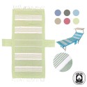 Telo mare Pareo Fouta con frange 100% cotone cm 75x190 cm lettino vari colori
