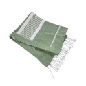 Telo mare Pareo Fouta con frange 100% cotone cm 75x190 cm lettino vari colori