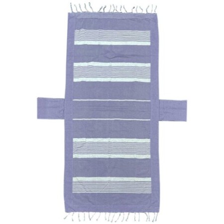 Telo mare Pareo Fouta con frange 100% cotone cm 75x190 cm lettino vari colori