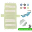 Telo mare Pareo Fouta con frange 100% cotone cm 75x190 cm lettino vari colori