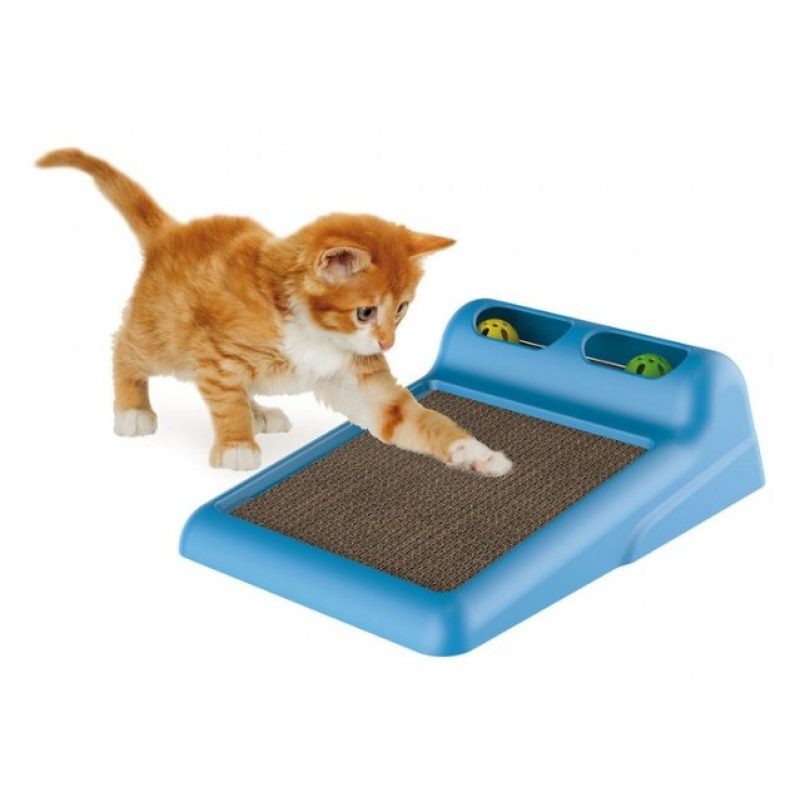 CAMON Tiragraffi per gatti parco Giochi Base e 2 Palline tira graff...