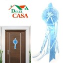 Fiocco nascita coccarda nascita bambini rosa/blu fuoriporta decorazione fiore
