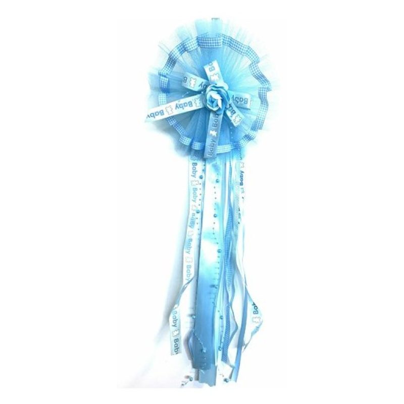 Dolce Casa Fiocco nascita coccarda nascita bambini rosa/blu fuoripo...