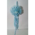 Fiocco nascita coccarda nascita bambini rosa/blu fuoriporta decorazione fiore