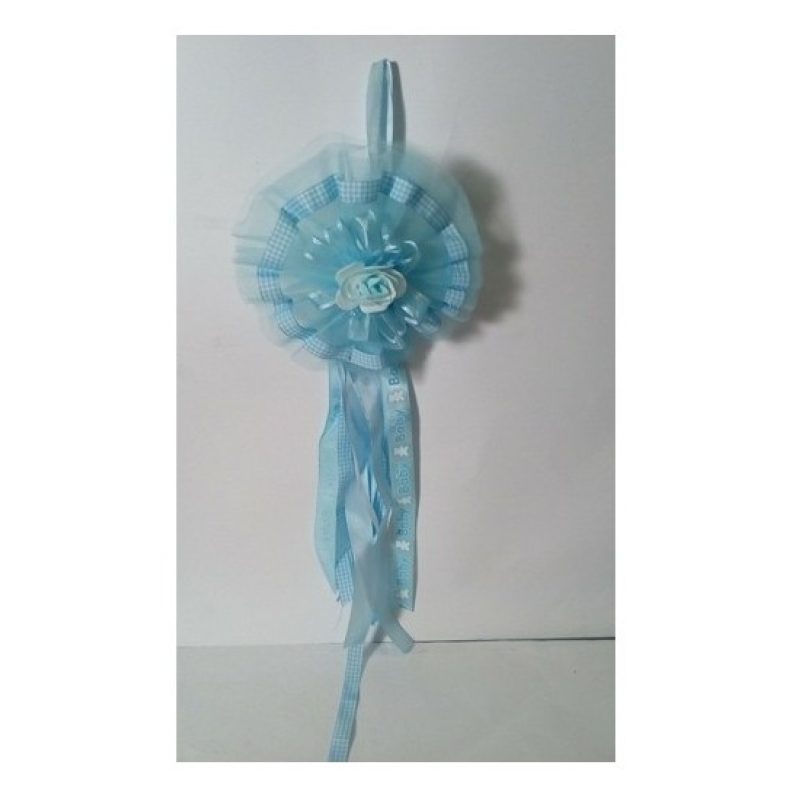 Dolce Casa Fiocco nascita coccarda nascita bambini rosa/blu fuoripo...