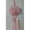 Fiocco nascita coccarda nascita bambini rosa/blu fuoriporta decorazione fiore