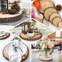 Base legno tronco Decorazione tavola centrotavola alzatina natale varie misure