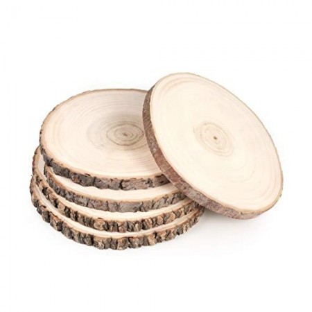 5pz Base legno tronco Decorazione tavola centrotavola alzatina natale 15/20cm