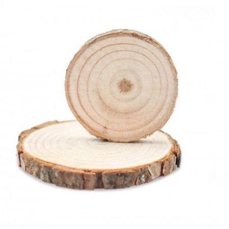 5pz Base legno tronco Decorazione tavola centrotavola alzatina natale 15/20cm