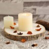 Linea Felicia 5pz Base legno tronco Decorazione tavola centrotavola...