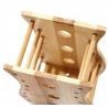Kmt Style Porta posate e mestoli da cucina in legno bamboo portapos...
