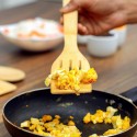 Porta posate e mestoli da 6pz cucina in legno bamboo accessori e portaposate