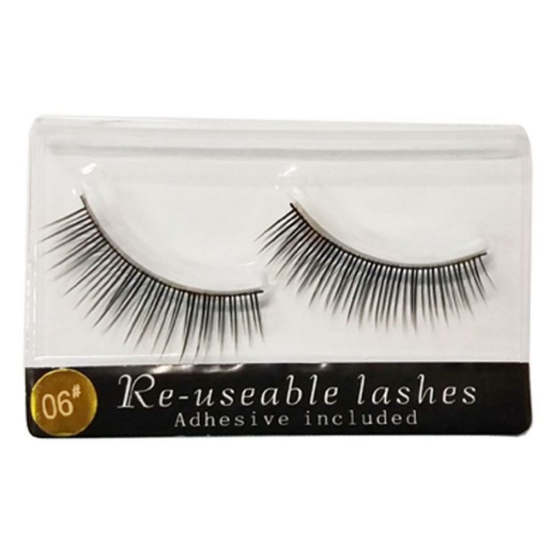 Ciglia finte assortite riutilizzabili riutilizzabili adesivo incluso trucco moda