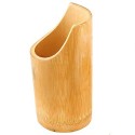 Porta posate e mestoli da 6pz cucina in legno bamboo accessori e portaposate