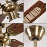 Ventilatore a soffitto da darete 5 pale con 3 luci E27 lampadario a...